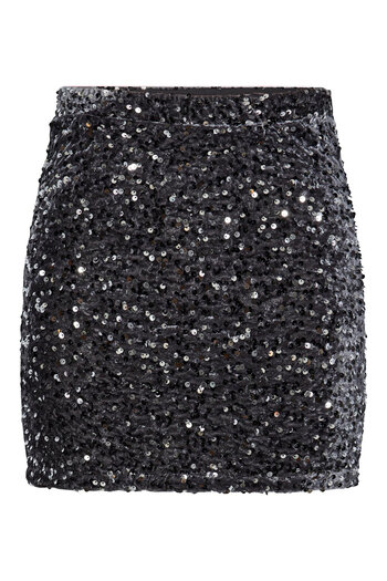PIECES Women Mini Skirt 17143411 Gray