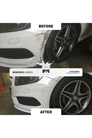 Color N Drive Alfa Romeo Bianco Alfa (217/B) Rötuş Boyası - Hepsi Bir Arada Çizik ve Taş İzi Giderme Kiti