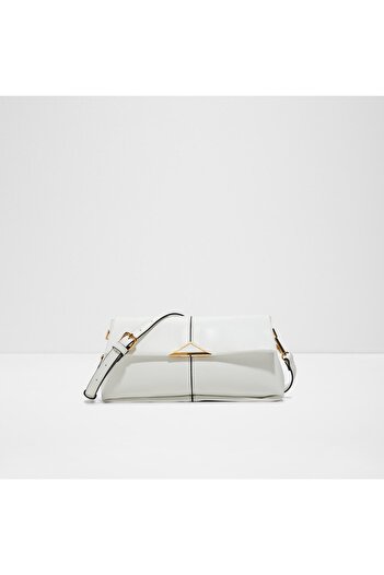 Aldo Sadiebag - Women's Faux Leather White Cover Medium Shoulder Bag
