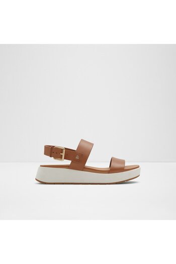 Aldo Silyia-Genuine Leather Tan Women's Sandals