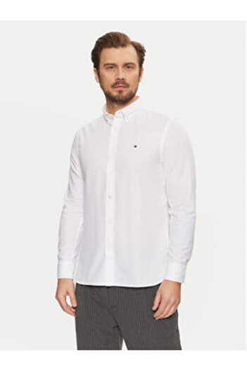 Tommy Hilfiger Cămașă bărbătească MW0MW37578 Albă