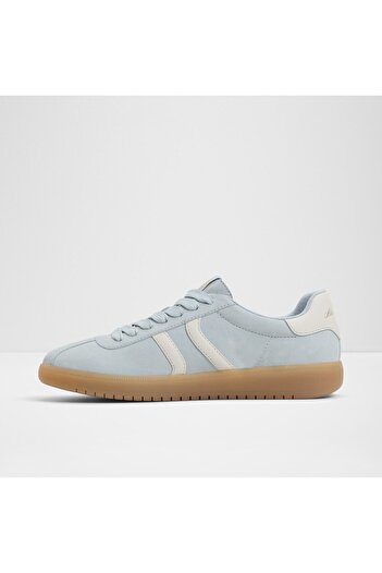 Aldo CHICSNEAKER - Kadın Hakiki Deri Gök Mavisi Düz Bağcıklı Lastik Tabanlı Ayakkabı