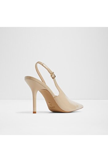 Aldo Lysandre - Women's Faux Leather Medium Beige Thin Heeled Shoes