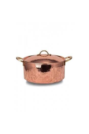 SLAINTE Italian Pot 22 cm Hand Forged Red Copper Pot