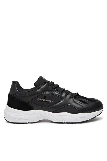 Calvin Klein Sneakers Retro Tennis Low Laceup Mtl YM0YM00985 Black