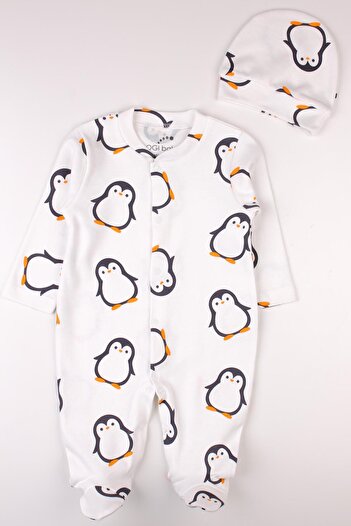bogibaby Newborn Baby Rompers Hat Penguin Newborn Outfit