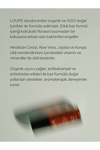 Loupe Organics Deo46 Organik Deodorant Roll-on Neroli, Ylang Ylang, Vanilya | %100 Doğal, Alüminyum İçermez 60ml