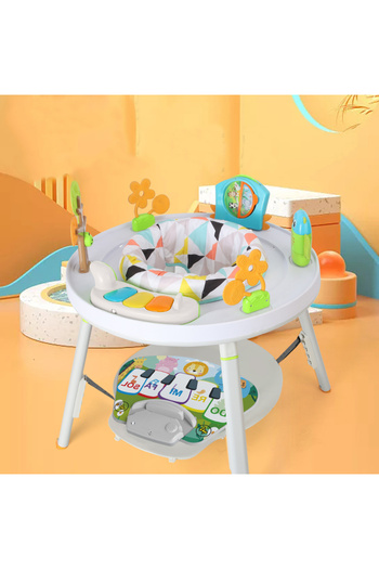 KIKIBEBE 3-in-1 Happy Jumping Chair With Arc-shaped Bouncing Base & Shock Absorber – Grey