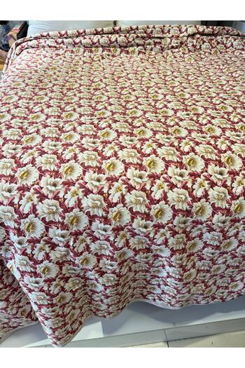 ŞENER HOME Daisy Pattern Printed 200X240 Cm. Double (Battal) Single Pike