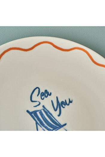 Bella Maison Marine Porcelain Set of 6 Cake Plates Blue (19 cm)