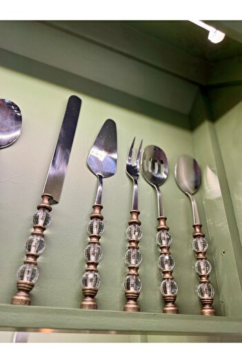 hediye Esterhomedecor 5-Piece Bead Model Serving Spoon Set