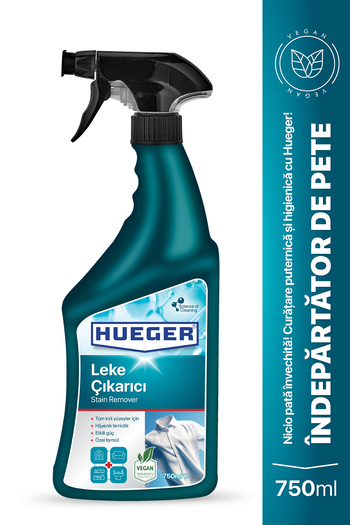 Hueger Vegan Stain Remover – Foam & Spray Head, Fabric and Surface Stain Remover, 750 ml