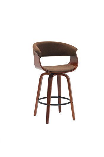 Generic Bar Stool Modern Adjustable Height Fabric Upholstered 360°Swivel Bar Chairs for Cafe & Dining Room