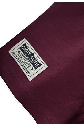 Cigit Etiket Detaylı Kapri 1-10 Yaş Bordo