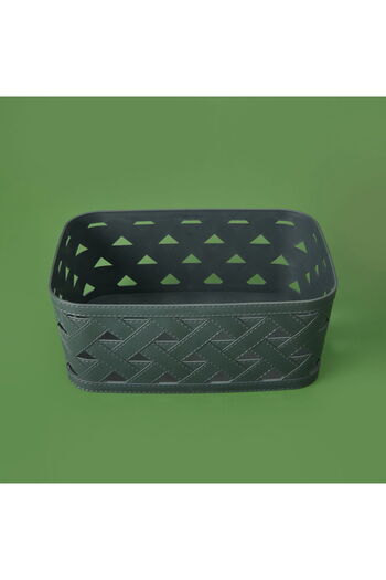 MATMEL Living Leather Patterned Basket - - 10 Lt