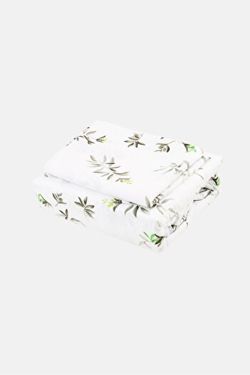 Catherine Malandrino 2 Pieces Allover Print Cotton Touch Flat Sheet With Pillow Case Set, Multicolor