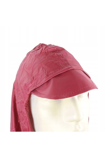 OEM Waterproof cape with hood, ideal for cyclists, universal, red