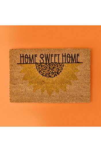 Chilai Home Die Sonne Koko Sunflower Patterned Door Mat - Colorful - 40X60 cm