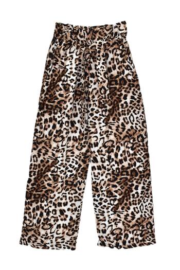 BAGLAN Girls' Printed Wide-Leg Elastic Lace-Up Trousers Bgl-St04625