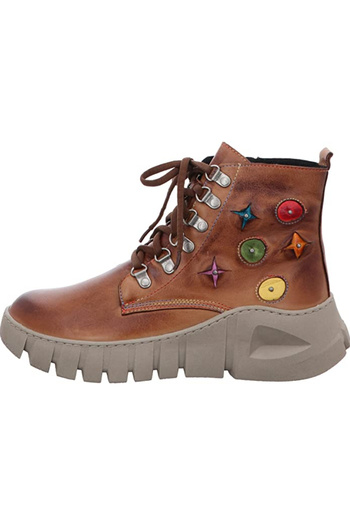 Gemini Stiefeletten für Damen v hnědé barvě
