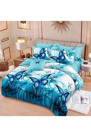 CHIRASO CHIRASO Finet Bedding Set, 6 Pieces, Sheet 240x250, Quilt 200x230, 4 Pillowcases, Print
