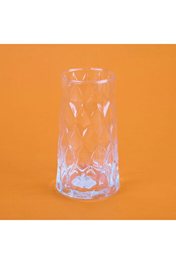 İpek Silk Lattice Glass Cup - Transparent - 520 ml
