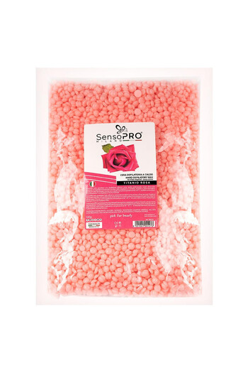 SensoPRO Milano Elastický depilační vosk s růží, SensoPRO, granule 500 g