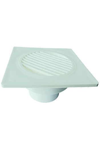 flores Plastic floor drain, with bottom outlet, 150 x 150 mm, outlet 32 ​​mm