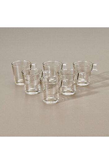 Glass In Love In Love Napoli 6 Espresso Cups - Transparent - 90 ml