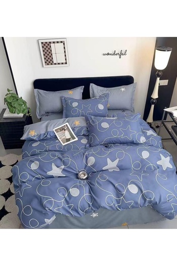 CHIRASO CHIRASO Finet Bedding Set, 6 Pieces, 2 Persons, Sheet 240x250, Quilt 200x230, 4 Pillowcases, Print