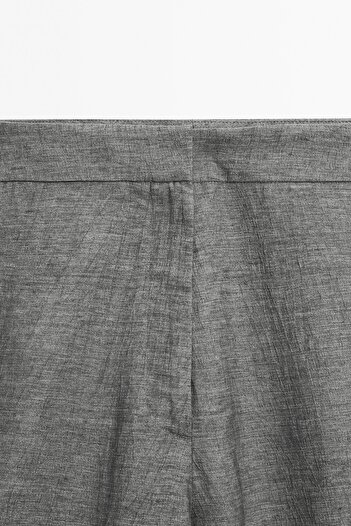 Massimo Dutti Paçaları manşetli balloon fit pantolon
