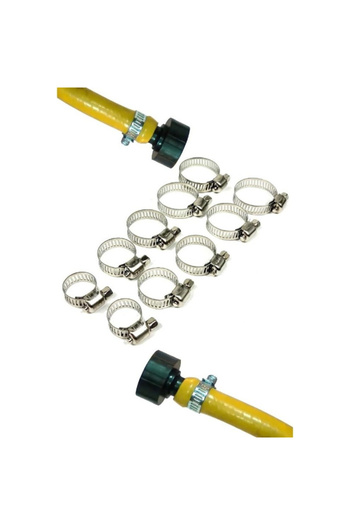RiverWorld River World Clamp Set of 10 Pieces for Hoses