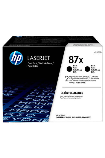 HP Original HP 87x / CF287XD Toner Cartridge Pack, Black, 2x 18000 pages