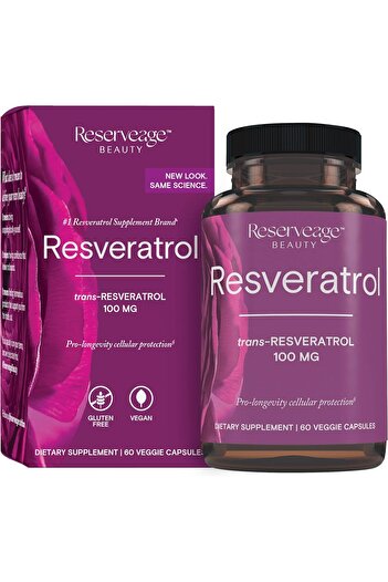 Reserveage Nutrition Resveratrol, 100mg, 60 Veggie Caps