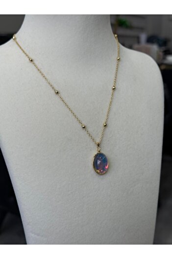 Store Color Changing Drop Necklace with Steel Chain