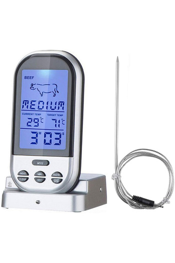 zola Digital kitchen thermometer, with LCD display, ON/OFF switch, 64x40 mm, white