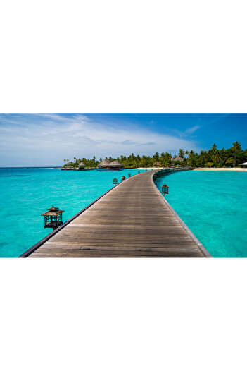 media Photo wallpaper Road to Maldives, 250 x 150 cm