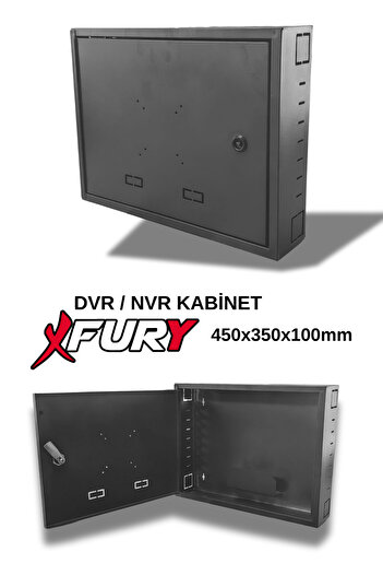 FURY لوحة Dvr/صندوق Nvr Cctv رف خزانة وصندوق حماية الشاشة أنثراسايت