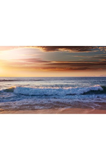 media Self-adhesive and washable wall mural Plaja77 at sunrise, 270 x 200 cm