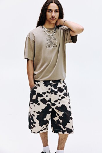 Pull & Bear Hokusai grafik t-shirt