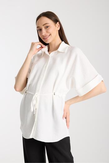 Işşıl Işşil Y0024-Bat Sleeve Maternity Clothing Tunic-Jacket