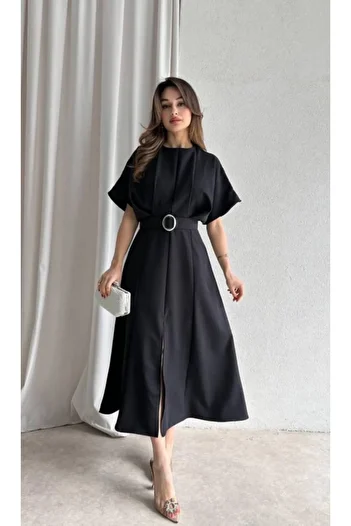amcacom Φόρεμα Zare Belt Detail Συσπειρωμένο μπροστά