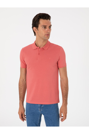 Cacharel Pembe Slim Fit Basic Tişört 50310014-VR186