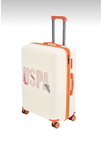 U.S. Polo Assn. Plvlz24060a U.s Polo Krem Büyük Boy Pp Valiz