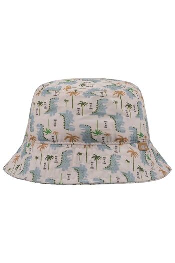 Kitti Dino Patterned Baby Boy's Flower Hat (1 - 3 Years)