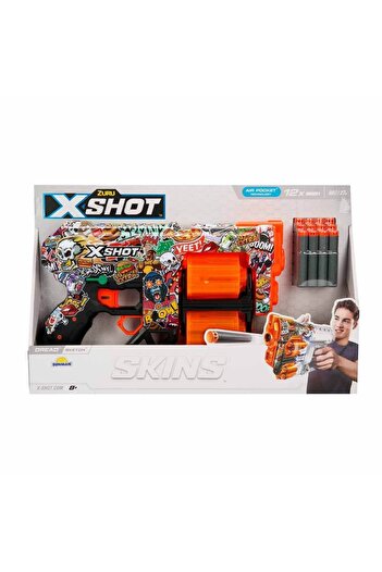 Sunman 36517 X-Shot Skins Dread 12 طلقة إسفنجية للسهام 31 سم-Sunman