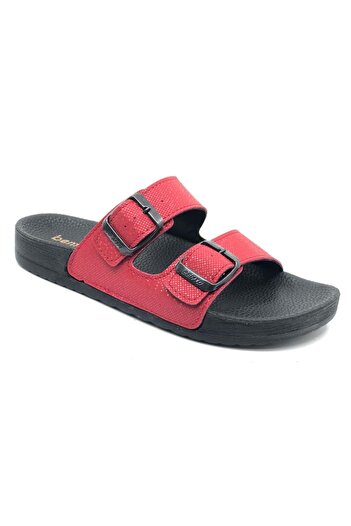 KOCAMANLAR Bento 43001 D.R Recommended Orthopedic Women's Slippers Red