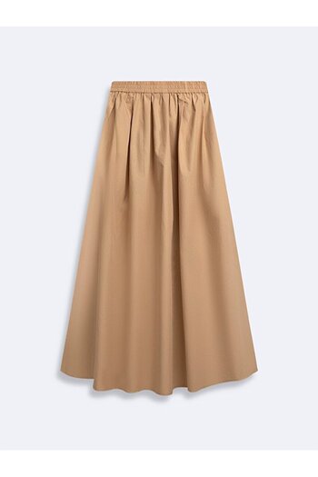 Ltb Basic Midi Beige Skirt