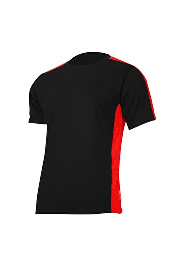 Lahti Pro Multicolor Cotton T-Shirt / Black-Red - 3Xl