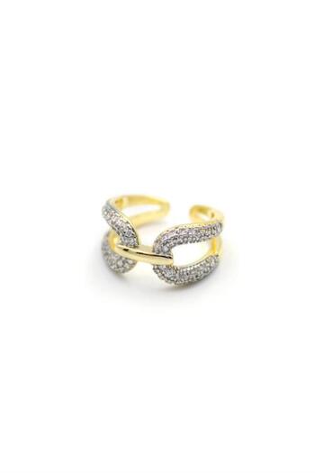 Angoravi Jewelled Ring - Gold